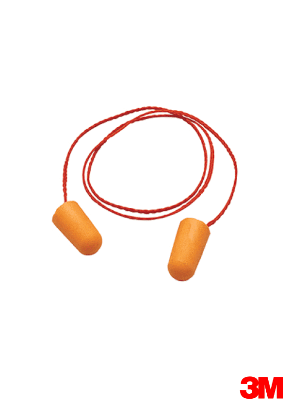 3M 1110 Corded Foam Earplugs(100PRS/PKT)