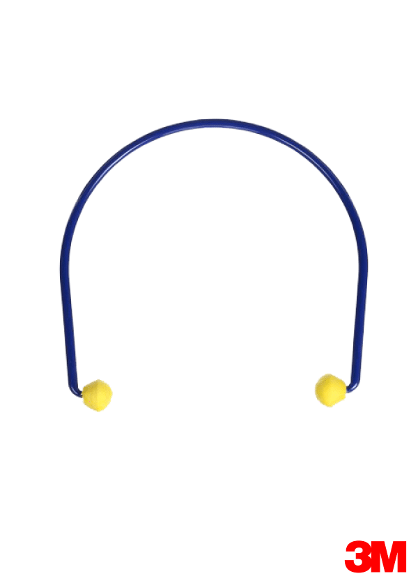 3M E-A-R Model 200 Foam Caps-Hearing Protectors 321-2101,Blue/Yellow