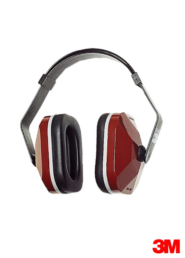 3M E-A-R Model 1000 Earmuffs 330-3001, Black / Maroon Color