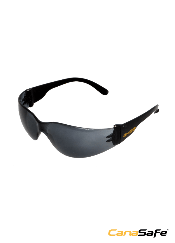 Canassafe 20480 e-co Translucent Gray Temple-Clear Lens Safety Eyewear