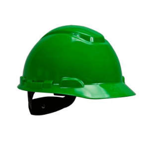 3M H700 Hard Hat 4-Point Ratchet Suspension - Green