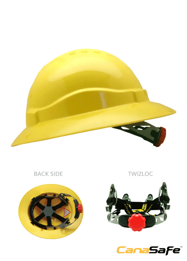 Canasafe iMPactor I Full Brim Twizloc Yellow