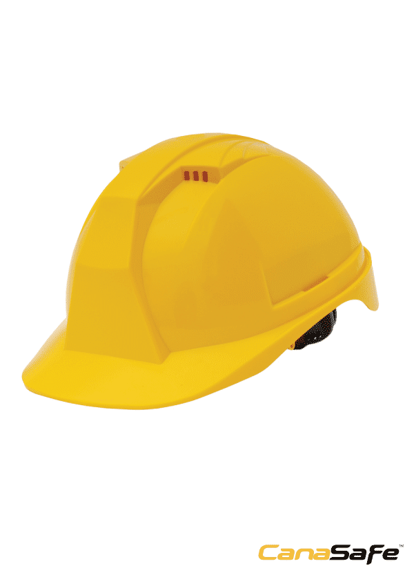 Canasafe iMPactoR II Pushloc Yellow Safety Helmet