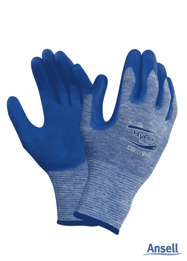 ANSELL Hyflex 11-920 Nitrile Coated Nylon Gloves