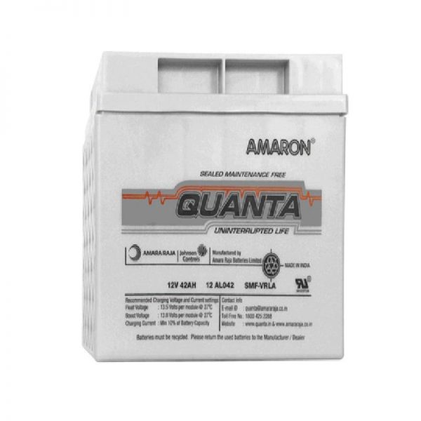 Amaron Quanta 12AL042 (12V, 42AH) VRLA SMF Battery