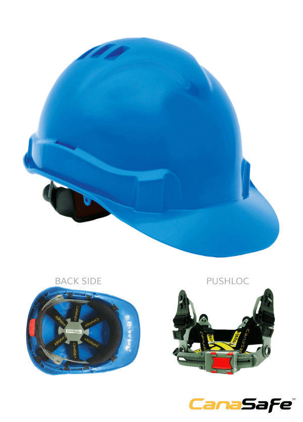 Canasafe Impactor III ، خوذة السلامة Pushloc