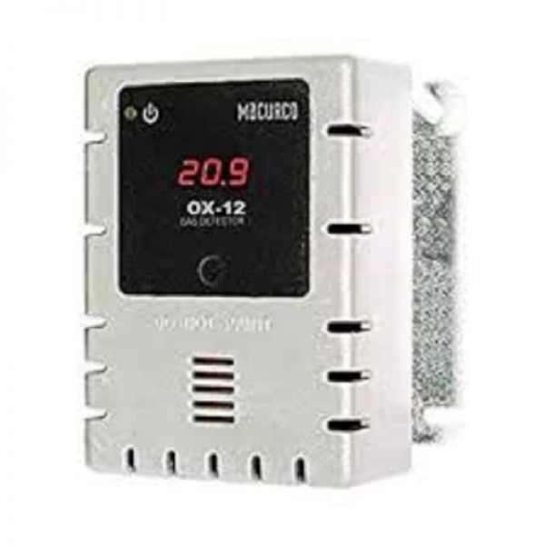 Macurco OX-12 Oxygen O2 (Line Voltage) Fixed Gas Detector Controller Transducer