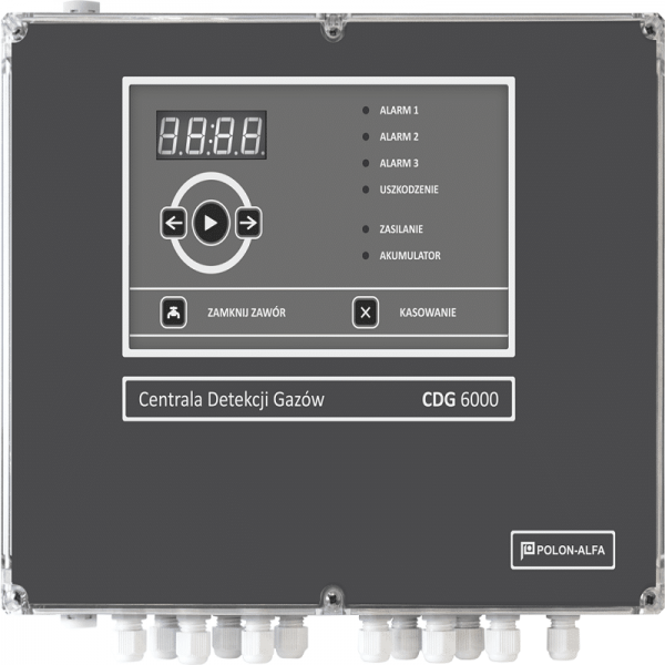 Polon Alfa CDG-6000 لوحة تحكم الكشف عن الغاز معنونة