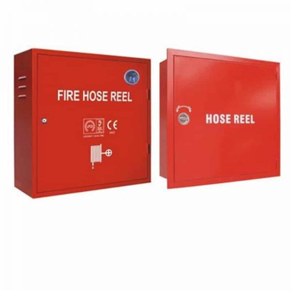 Surface Mount Fire Hose Cabinet Single Door Red Powder Coat Finish