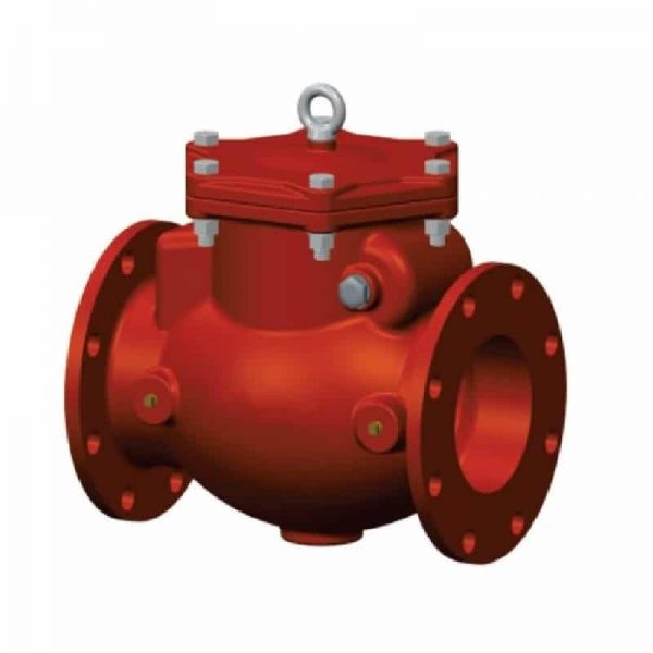 FWIC ST0222-300 12 Inches Resilient Seated Swing Check Valve, 300 PSI, ANSI 125/150 Flanged Ends, UL & FM Approved