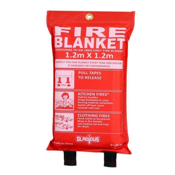 Gladious 1.2 x 1.2 Mtrs 430 GSM Good Quality Fire Blanket