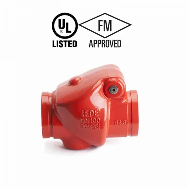 LEDE Swing Check Valve With Grooved End (6 Inch,4 Inch,2.5 Inch)