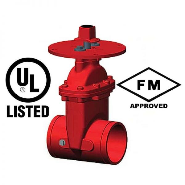 FWIC ST1313-200 NRS بوابة صمام الأخدود إلى نهاية الأخدود