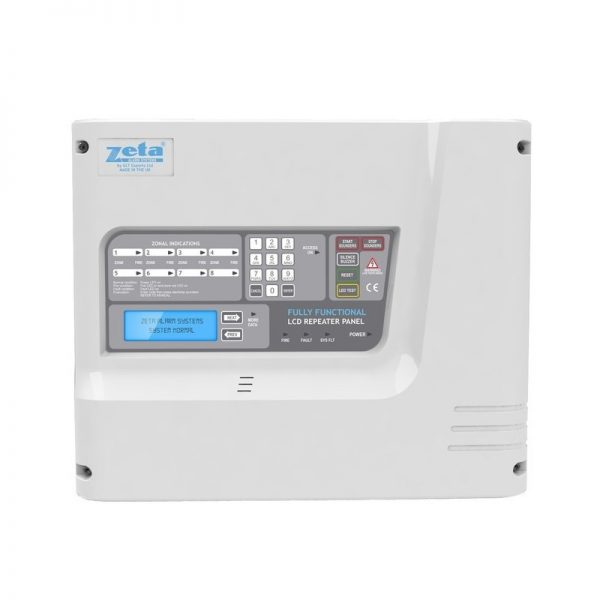 Zeta Infinity ID2/2 Addressable Fire Alarm Control Panel (30 Addressable Devices) With 2x3Ah Batteries