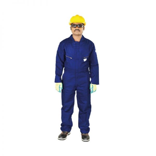 Vaultex Fire Retardant Coverall, Navy Blue, 100% Cotton