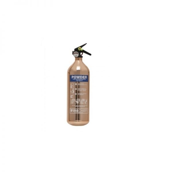 Firechief Copper 1818 Polished 2kg Powder Fire Extinguisher