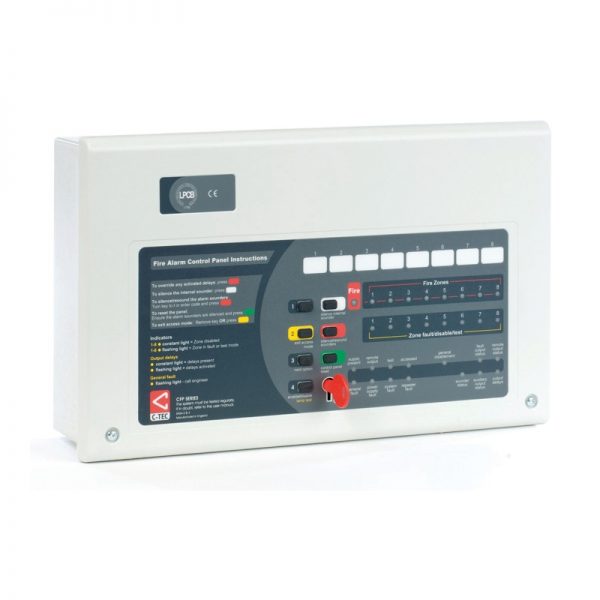 C-Tech CFP708-4 Standard 8 Zone Conventional Fire Alarm Panel