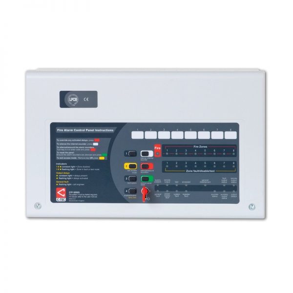 C-Tech CFP708E-4 Economy 8 Zone Conventional Fire Alarm Panel