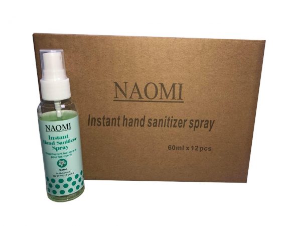 Naomi Instant Hand Sanitizer Spray 60ml - Orchid - (Minimum Order Quantity 12Pcs)