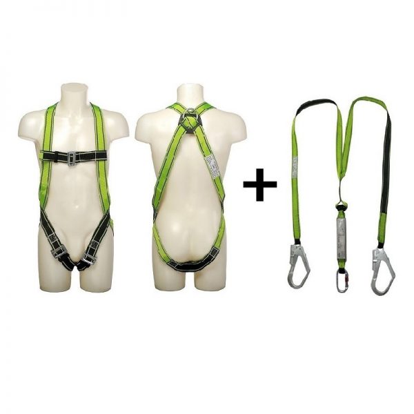 Vaultex MFK Full Body Harness With Twin Webbing Lanyard and Shock Absorber