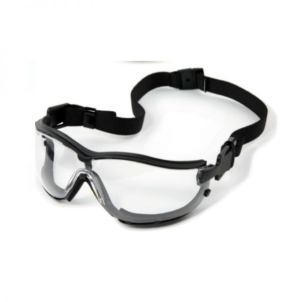 Eyevex SSP 5020 Black Frame Clear Lens Anti Fog Safety Goggles (MOQ 5 Pcs)