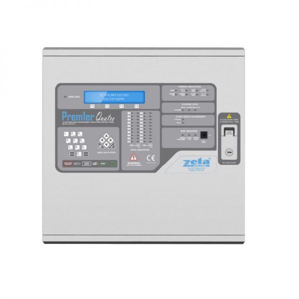 Zeta Premier Quatro 2 Loop Analogue Addressable Fire Alarm Panel QT / 2