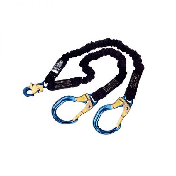 3M dbi-sala 1244632 Shock Absorbing Lanyard, Steel hooks at Leg Ends