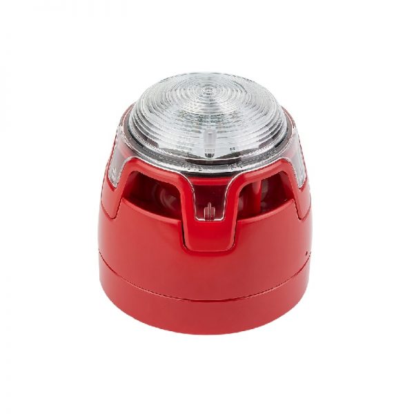 KAC CWSS-RR-S3 Red Body Shallow Base Red LED Sounder Beacon