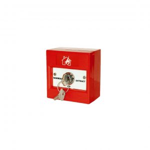 KAC K30SRS-43 Firemans 3 Position Keyswitch Call Point Red