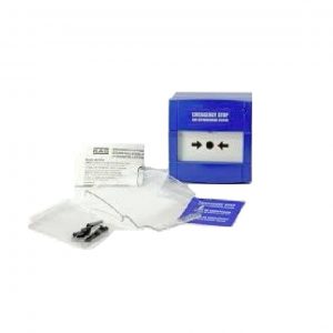 KAC M3A-B000SG-K013-66 Blue Break Glass With Emergency Stop Gas System Label(MOQ of 10Pcs)