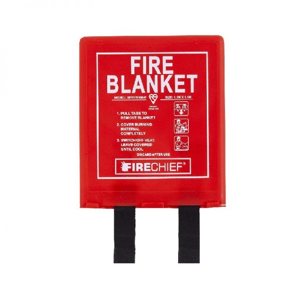 Fire Cheif BPRI/K100-P Fire Blanket 1.1 x 1.1m-Rigid case