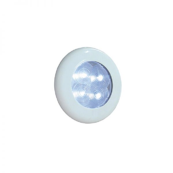 Lalizas 30723 Aqua LED Downlight Weatherproof, 1W, 12V/24V - White