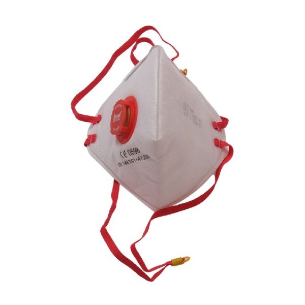 Eyevex ER 2600SLV FFP2 Foldable Disposable Respirator Mask With Valve -Pack of 25Pcs (MOQ-2 Packs)