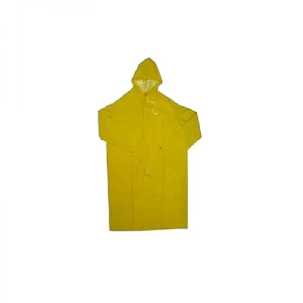 PVC Non-Woven Material Workman Rain Coat - Yellow