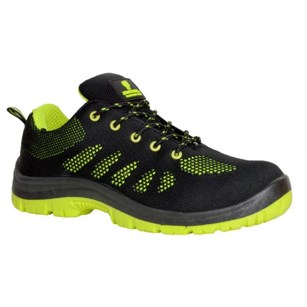 Armstrong GRCP Steel Toe Safety Shoes Black/Green