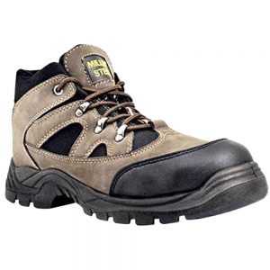 Miller MSRM High Ankle Steel Toe Safety Shoes Brown