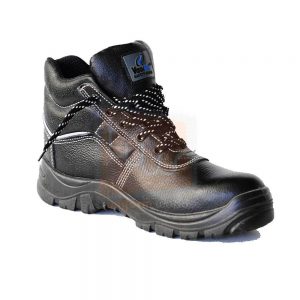 Vaultex SGB Water Resistant Leather Safety Shoes Black