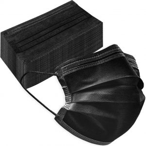 Vaultex BCM 3 Ply Disposable Mask Black(Pack of 40)