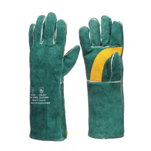 Vaultex DPW Welding Gloves (hockey Palm) - 16 Inch Green