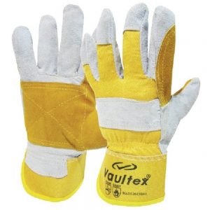 Vaultex DPY Double Palm Leather Gloves Yellow
