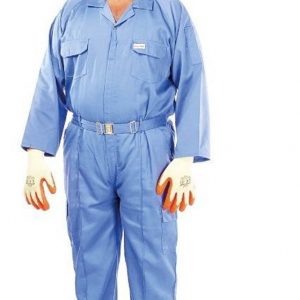 Vaultex EMG 100% Twill Coverall Petro Blue
