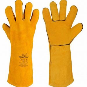 Vaultex EVB Welding Gloves With Piping- 16 Inch Yellow