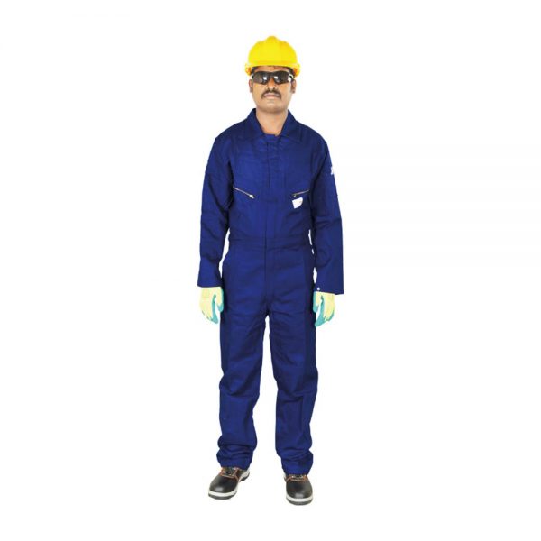 Vaultex LBFRN 100% Cotton Fire Retardant Coverall, Navy Blue