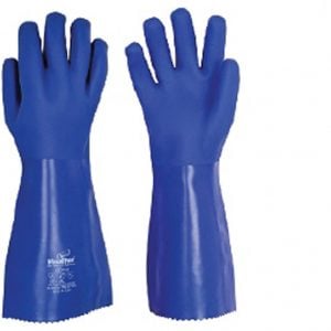 Vaultex MRE Blue Pvc Chemical Gloves - 16 Inch(Pack of 5)