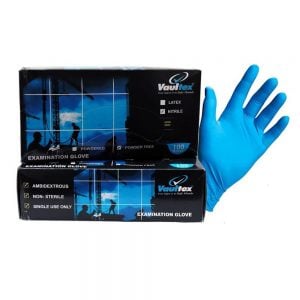 Vaultex MWJ Powder Free Disposable Nitrile Examination Gloves(Pack of 3 Boxes)