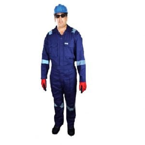 Vaultex TOP 100% Cotton Coverall With Reflective Grey