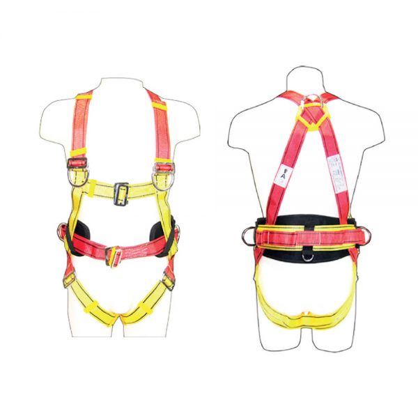 Vaultex UB104 Full Body Harness Multicolor Red/Yellow