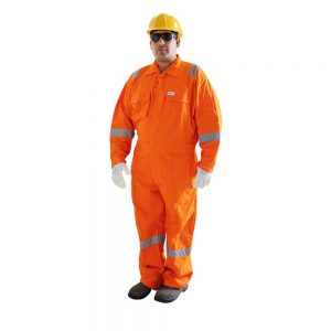 Vaultex VOR 100% Cotton Coverall, With Reflective Orange