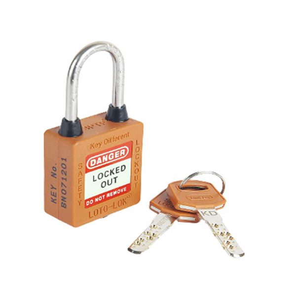 Loto Lok 3PTPBNKDR40 3-PTP Three Point Traceability Padlock - Brown(MOQ of 2 Pcs)