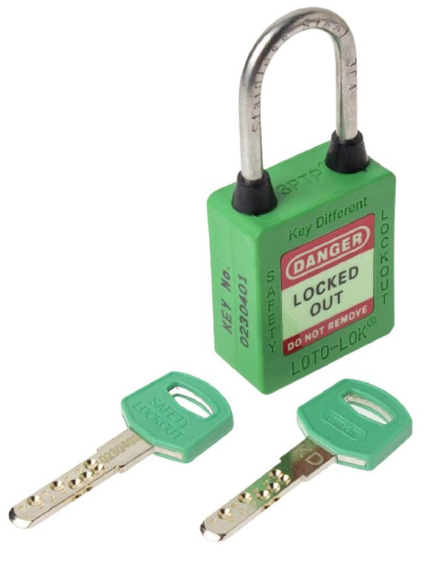 Loto Lok 3PTPGKDN40 3-PTP (Three Point Traceability Padlock) Green(MOQ of 2 Pcs)